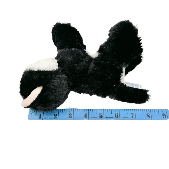 Aurora Black and White Cat Plush Stuffed Animal Toy Poly Fibers Plastic Pellets - Picture 7 of 7
